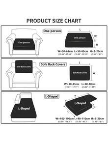 适用于1/2/3/4座沙发、L型沙发靠背套、加厚弹力沙发座套、牛奶丝面料、花园椅套、户外椅套、防滑沙发套、家具保护套、宠物友好型家居装饰，适合圣诞节及其他节日 - 淺灰色 - 查看 2