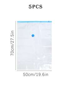 1/3/5 حقيبة تخزين فراغية موفرة للمساحة، حقيبة سفر بلاستيكية محمولة، حقيبة تخزين الملابس، حقيبة تخزين فراغية من البولي إيثيلين تيريفثالات، حقيبة تخزين فراغية شفافة بسيطة للاستخدام المنزلي للملابس والبطانيات والقمصان، منظم مساحة منزلي لغرفة النوم والحمام والخزانة.