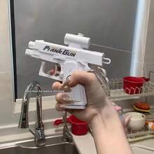 1pc 2025 New Creative Reversible Water Gun, Summer Beach Water Toy, Squirt Water Fight Mini Blaster, Gag Gift, Birthday/Holiday Gift - Multicolor - View 4