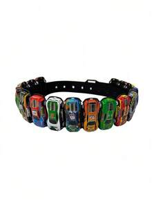 1pc Colorful Car Racing Style Waist Belt, Dopamine Punk Y2K Retro Casual Waist Chain, Suitable Streetwear And Photography (Car Style Randomly Sent) Summer, School Casual, Business, Boyfriend Husband Father Dad Men, Daily Wear, Fashion, Teen, Outdoor, Vacation, Athletic, Travel, Street, Boho, Vintage Fall, Autumn, Halloween Autumn-Winter Accessories,Suitable Teens, Youth,Men,Casual, Outdoor, Athletic, Vacation, Graduation Gifts, Birthday, Daily Wear - 16 條隨機汽車安全帶(車型隨機) - 查看 2
