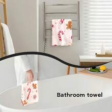 1 set/1 pièce/2 pièces Serviettes de cuisine et gants de vaisselle en forme d'homme en pain d'épices de Noël, convenant à la décoration intérieure des restaurants, cuisines et salles de bains, à la décoration de fête, aux cadeaux de vacances et pouvant également être offerts en cadeaux de Noël