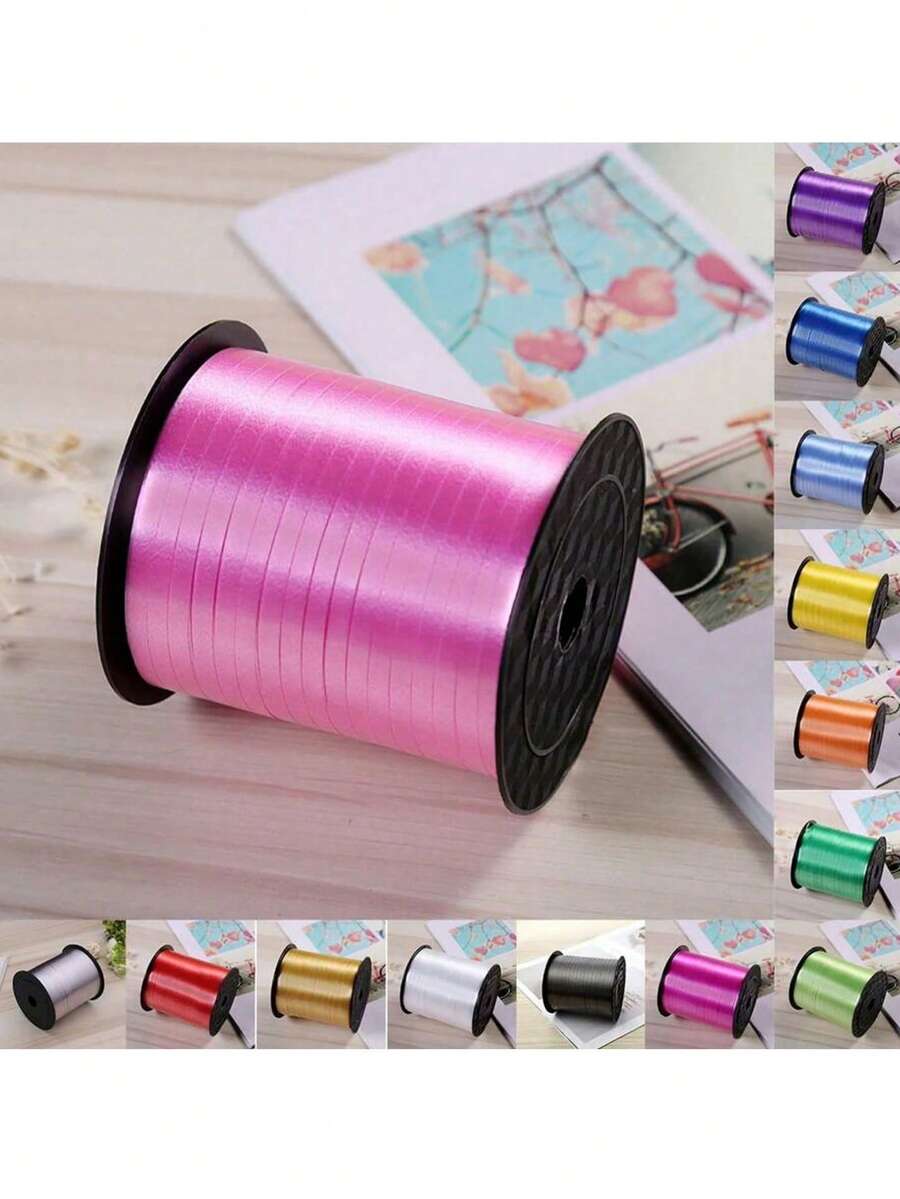 250 mètres de ruban frisé/ruban de ballon/ficelle de ballon, convient pour l'artisanat, la décoration, l'emballage cadeau, Noël, Nouvel An, décoration de cadeaux d'anniversaire, etc. - Multicolore - Voir 1