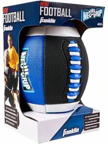Balón de Fútbol de Espuma Mini de Franklin Sports - Balón de Fútbol Juvenil Grip-Tech con Cubierta Fácil de Agarrar y Adhesiva - Perfecto para Niños Pequeños - Verde neón / Negro - Ver 2