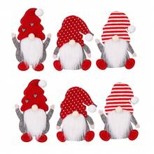 1/3/6 Pcs Christmas Decorations Faceless Old Man Knife And Fork Set, Knife And Fork Not Included