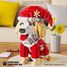 Christmas Building Blocks Toy Set, Train, Santa Claus, Gingerbread House, Stocking, Reindeer, Santa Claus, Apple House, Christmas Tree, Vintage Christmas Snow House, Holiday Decor Building Blocks Set, Adult Creative Holiday Gift, Adult Building Blocks Set, Christmas Gift, New Year Gift, Party Gift - Multicolor Christmas Snow House Building Block Set - View 4