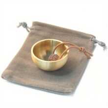 1pc/3pcs 4cm Mini Singing Bowl Meditation Sound Bowl Set For Yoga Relaxation Mindfulness Chakra Healing Stress Relief - Gold - View 6