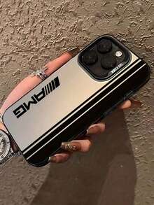 豪华AMG标志印花防摔TPU手机保护壳，黑色条纹设计，带吸震磨砂背壳，耐用全包硬质保护套，兼容和Galaxy手机（17 Pro Max/17/13/16 Pro Max，Galaxy S25/A56 5G/A55 5G/A36/A16），国际版，非国内版 - 彩色 - 查看 5