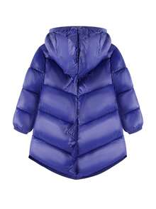 Kurtka zimowa dla chłopca i dziewczynki z kapturem i motywem dinozaura, ciepła, zapinana na zamek, ocieplana, z wzorem dinozaura 3D