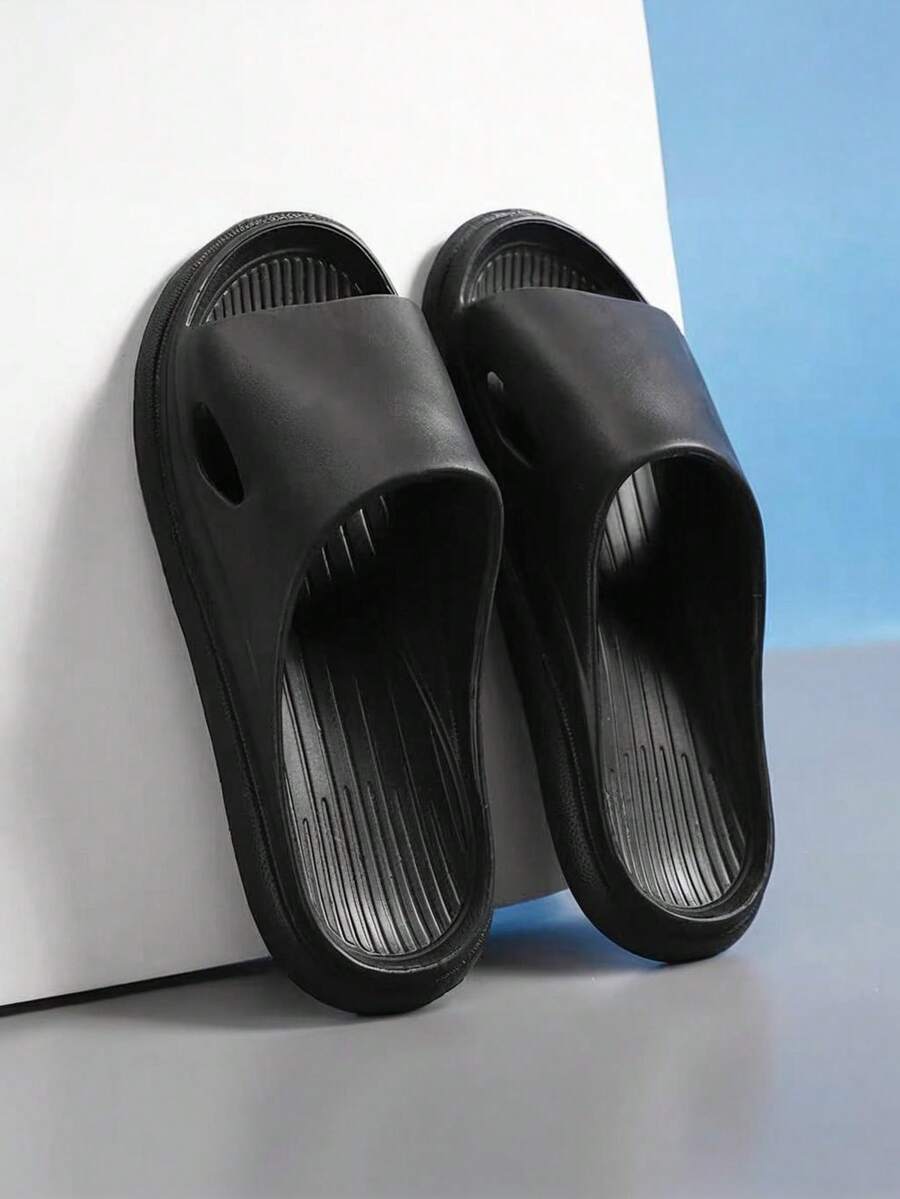 Pantuflas para hombres, suela gruesa antideslizante y duradera, para uso en el hogar, interior, exterior y baño, de uso casual, tallas grandes