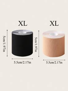 1 卷加大码胸部胶带 - 弹性透气提升胸部胶带，适用于大胸部，防下垂和提升，可剪成任何形状，隐形乳头贴，适用于婚纱和夏装 - 彩色 - 查看 14