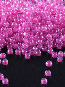 GO2CJBEADS 10克多色2毫米银线圆形洛可可玻璃种子珠，可DIY手链