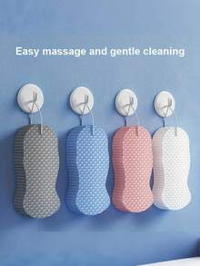 1/2 buc. Burete de baie exfoliant cu solzi de pește pentru femei, burete exfoliant pentru baie pentru îndepărtarea pielii moarte, scrub corporal cu spumă moale pentru duș, perie de duș, produse de curățare a pielii corpului, scrub corporal cu spumă moale pentru duș, ușor de curățat și uscare rapidă, moale și nu dăunează pielii, accesorii de baie pentru îngrijirea pielii cu design agățat, perfect pentru experiența spa acasă, articole pentru casă/articole pentru baie/articole de curățare/îngrijire corporală