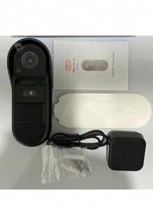 1个智能无线可视门铃摄像头，带报警功能 - 支持双向语音通话，用于家庭安全监控。配备夜视功能、可充电电池、可视门铃和对讲系统，提供极致的居家安全保障。适合作为节日礼物、万圣节礼物、圣诞节礼物、父亲节礼物、母亲节礼物、朋友礼物。 - 彩色 - 查看 11