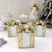 9pcs Plastic Christmas Tree Ornaments, 3.15 Inch Round Hanging Decorative Balls, No Electricity Or Battery Needed, Perfect For Christmas Decorations, Christmas Gifts, Birthday Gifts, Party Decorations, Birthday Decorations, Room Decor, Home Decor, Bedroom Accessories, Home Accessories And Holiday Essential ﻿ - Multicolor - View 4