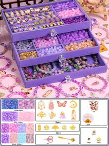Teen's Diy Beaded Handicraft Intelligent Development, Girls' Creative Bracelets, Necklaces, Jewelry, Jewelry Making Gifts