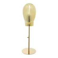 Mannequin Head With Adjustable Height Stand Mannequin Head For Wigs Hats Display - Gold - View 6