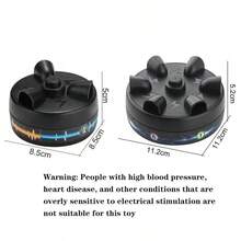 微型电击轮玩具测谎仪减压电击手指恶作剧游戏桌面减压玩具家庭聚会游戏、游戏、棋盘游戏、家庭游戏 - 黑色 - 查看 11