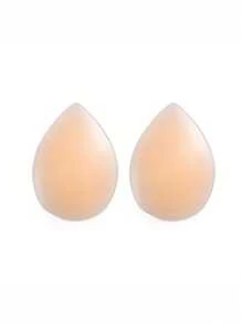 2 Pcs Pasties Nipple Covers For Women Triangular Ultra-Thin Reusable Invisibility Silicone Nipple Pasties Adhesive Strapless Bras Sticky Bra Travel Essentials Lingerie Hair Accessories For Women Halloween Lingerie Set Push Up Sticky Bra Corset Boob Pads Set Keychain Women Clothes Accessories Women Wedding Boob Tape Breast Tape Boob Tape Lift - Apricot - View 3