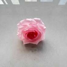 Curled Edge Large Rose Head Silk Cloth Fake Flower Wedding Flower Wall Photography Background Simulation Rose - Multicolor - View 6
