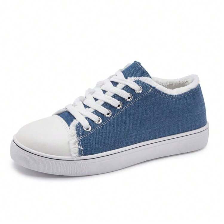 Large Size Flat Graffiti Canvas Shoes Women, Lightweight Slip-On Sneakers - 黑色 - 查看 4