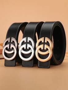 1 buc curea pentru bărbați cu cataramă netedă, design G, curea pentru pantaloni casual de înaltă calitate la modă