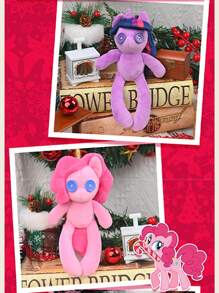 Hasbro 我的小马驹毛绒挂饰，暖炉夜系列，18 厘米柔软毛绒玩偶，万圣节、圣诞节装饰和礼物 - 藍色 - 查看 4