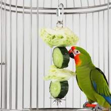 1pc Stainless Steel Bird & Chicken Feeding Fruit Fork, Multi-Length, For Indoor & Outdoor Use - Silver - View 3