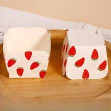 100 个优雅方形/六角形纸质松饼衬垫 - 圣诞主题纸杯蛋糕烘焙杯，适用于派对、婚礼、生日 - 底部直径 4.8 厘米 - 彩色 - 查看 19