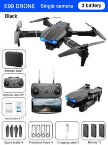 2025 E99 Drone With 4K HD Dual Camera, Altitude Hold, One-Key Take Off/Landing, Gyroscope Calibration, Easy To Fly Indoor/Outdoor Quadcopter, Great Gift For Birthday, Christmas, Halloween, Thanksgiving