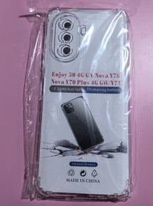 3pcs Transparent Four-Corner Anti-Fall Case Compatible With Huawei/Honor Series, Huawei/Honor Transparent Four-Corner Anti-Fall Phone Case, Phone Case, Phone Protective Cover, Phone Shell, Phone Sleeve, Anti-Fall Phone Case, Transparent Phone Case, Minimalist Phone Case, Solid Color Phone Case, Transparent Phone Case, TPU Anti-Fall Phone Case (Military-Grade Anti-Fall)