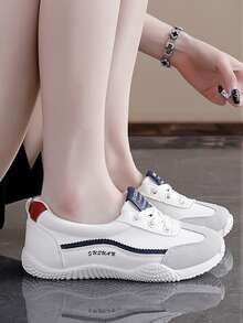 New Women Casual Sports Shoes, Flat Sneakers, Athletic Road Running Shoes, Suitable For All Seasons