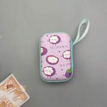 1 件 EVA 材质可爱水果图案拉链耳机盒，有趣设计的充电器收纳盒，适用于 、蓝牙耳机、电缆、USB 驱动器和其他小型电子设备，防摔，多功能数码配件收纳盒，便携式旅行零钱包，适合假日旅行、户外活动电缆收纳盒充电器配件旅行必需品 - 彩色 - 查看 14