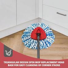 Scrub Brush, 2 Pcs Spin Mop Scrub Brush Head Compatible For O Cedar EasyWring 1Tank System, Hard Bristle Cleaning Brush For, Kitchen, Tub And Tile