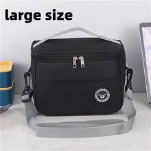 1 pezzo Nuova borsa termica con design senza mani e a prova di perdite, riutilizzabile, adatta per lavoro, campeggio, viaggi, con opzioni multiple per il trasporto, senza contatto con gli alimenti, per il ritorno a scuola, borsa da trasporto da esterno