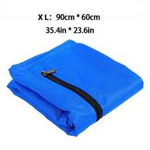 حقيبة غسيل الحيوانات الأليفة كبيرة الحجم باللون الأخضر/الأزرق الياقوتي - حقيبة فصل تنظيف مستلزمات الحيوانات الأليفة - قماش أكسفورد 210D قوي - طبقة عازلة للماء من البولي يوريثان الفضي، حقيبة عزل الشعر - غطاء واقي مقاوم للماء قابل لإعادة الاستخدام بسحاب - متعدد الاستخدامات