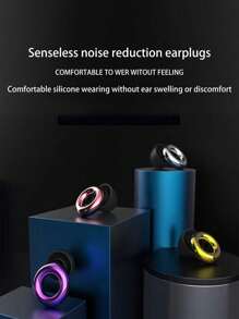 1. Electroplated Earplugs, Silicone Material, Concert Earplugs, High-Fidelity Hearing Protection With Noise Reduction, Suitable For Work And Noise Sensitivity, Equipped With Storage Box + 4 Pairs Of X, S, M, L Noise-Reducing Earplugs