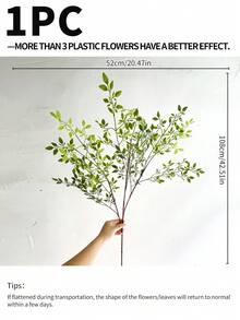 1 件，42.51 英寸人造树枝绿色茎；逼真的仿山茱萸树枝假塑料高茎 V 形填充物，桌面中心装饰，家庭办公室婚礼装饰，室内外假植物，弯曲耐用 - 查看 4