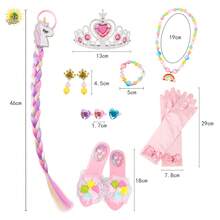 Children's Princess Tutu Dress Set, Iridescent Butterfly Wing Backpack Decor, Fairy Magic Wand, Kindergarten Stage Play Costume Props, Birthday Party Dress Up Toys - Multicolor - View 4