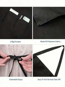 1 Customizable Kitchen Apron With Text And Personalized Photo - Personalized Design, Photo, Or Text - Woven Polyester Cooking Apron, Washable, Warm, Customizable, Unique, Personalized. Ideal Gift For Boyfriend, Girlfriend, Family, Or Friends. Suitable For Sofa, Bed, Car, Tea Room, Bedroom, Living Room, Bathroom, And Dining Room