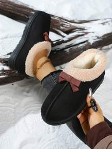 Botas de nieve 2025 para adolescentes, botas de nieve de moda casuales para exteriores
