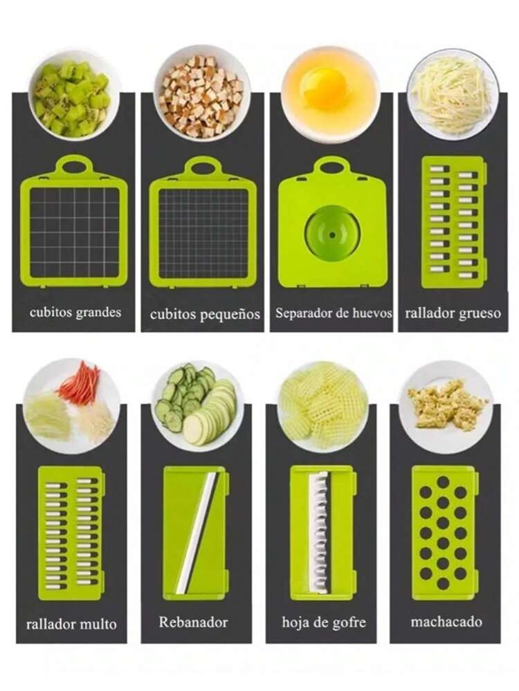 Grater Cutter Slicer Manual Vegetable Fruit Chopper - 黑色 - 查看 4