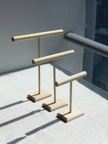 1件/3件裝高級木製T型珠寶展示架，適合掛項鍊、手鍊、吊墜，易於安裝，女性與女孩的完美禮物 - 款式 - 查看 6