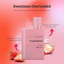 Strawberry Perfume – Long-Lasting Feminine Scent, Strawberry And Vanilla, Refreshing And Cool, With Sweet Fruity, Fresh Strawberry Scent - Hồng - Xem 3