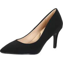 CITYCLASSIFIED Comfort Coen ~ Women's Medium Heel Extra Cushion Foam Sole Pumps ShoesChristmas - 米色漆皮 - 查看 4