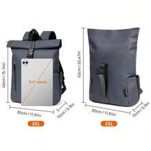 Mochila Enrollable para Hombre, Mochila Impermeable Mujer para Portátil 17 Pulgadas, Elegante mochila de Viaje Mochilas tipo Casual para Viajes, Ciclismo, Escuela Uni, Burdeos.Moquera de Viaje Ligera para Hombres y Mujeres de 21-25L con Cremalleras Antirrobo, Bolso Escolar Universitario con Múltiples Compartimentos, Mochila Duradera de Capa Suave para Deportes al Aire Libre, Trabajo - Diseño Elegante Minimalista en Varios Colores Almacenamiento por Compartimientos, Mochila para la Escuela. - M-888-001 - Ver 3