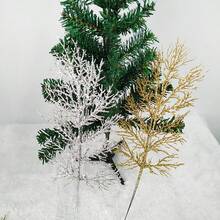 1支/4支/8支人造亮片花枝，带浆果，可爱仿真花家居装饰，适用于节日、婚礼、派对、桌面、卧室装饰、圣诞礼物、藤编DIY装饰配件、圣诞树和植物装饰、室内外圣诞装饰、房间装饰 - 黑色 - 查看 10