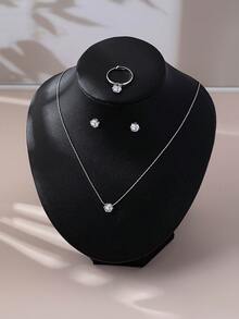 1 Bộ vòng cổ đá Zirconia thời trang nữ - Nhiều màu - Xem 4