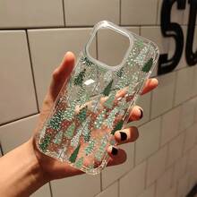Funda de teléfono a prueba de golpes Estética de árbol de Navidad Funda transparente para iPhone 16 11 15 14 13 12 Pro Max XR Plus Funda transparente Regalos de Navidad lindos para mujeres hombres mamá papá Protección contra caídas - 1 pieza - Ver 6