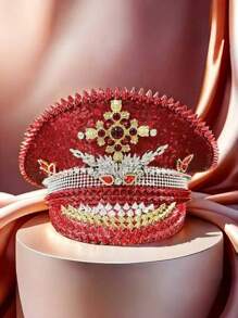 1 pieza Sombrero de capitán con strass estilo steampunk y lentejuelas, adecuado para todas las estaciones: Festival Burning Man, festivales de música, desfiles, carnavales, discotecas, bares, bailes de máscaras, clubes nocturnos, cosplay, Navidad, fiestas de solteros, 4 de julio, Año Nuevo, celebraciones, festivales, accesorios de playa