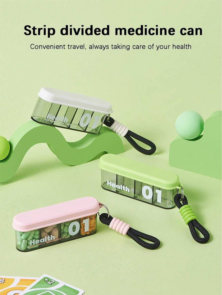 1 szt. Przenośne, przenośne, przenośne pudełko na leki, cztery siatki, trzy posiłki dziennie, opakowanie i pudełko do przechowywania leków, ultramini butelka na leki